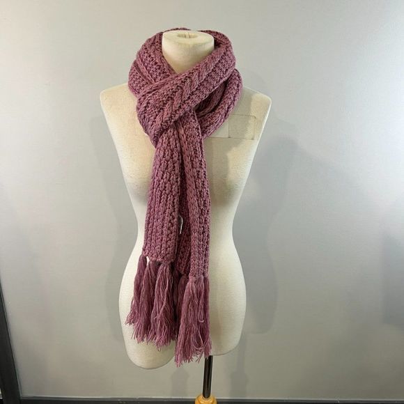NWT SOLE SOCIETY Purple Knit Scarf - Picture 4 of 6